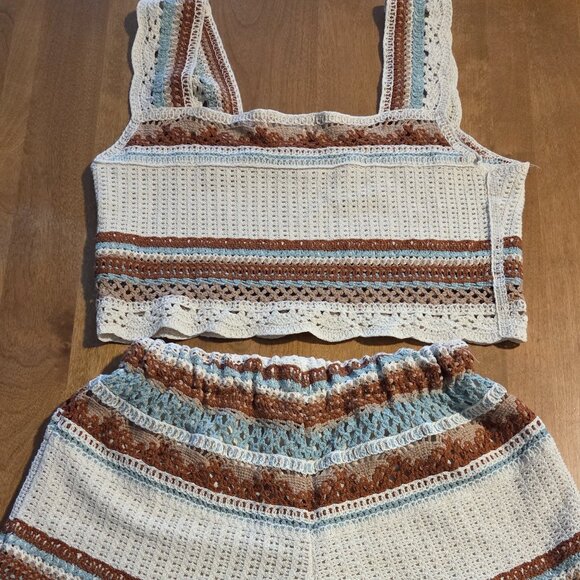 Rebellion crochet crop top and shorts - S - Picture 4 of 6